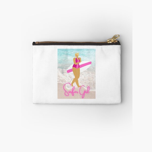 Item preview, Surfer Girl on the Beach Pink designed and sold by elevated-aura.
