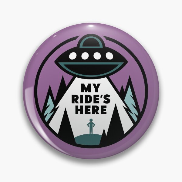 Item preview, My Ride's Here designed and sold by BadPennyGoods.