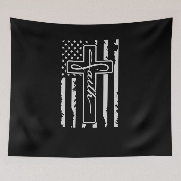 Item preview, Christian Faith, USA Flag, Cross designed and sold by ChristianLife.