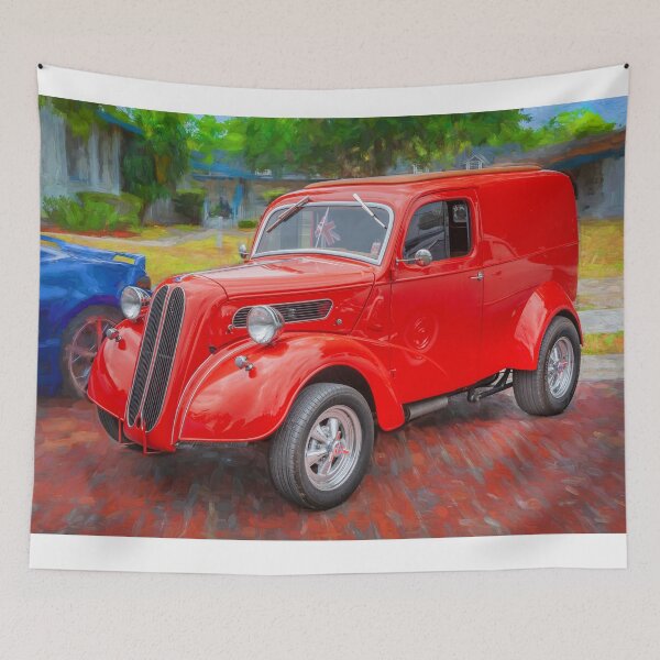 Item preview, 1949 Red English Ford Thames Panel Truck  designed and sold by RichFrancoCars.