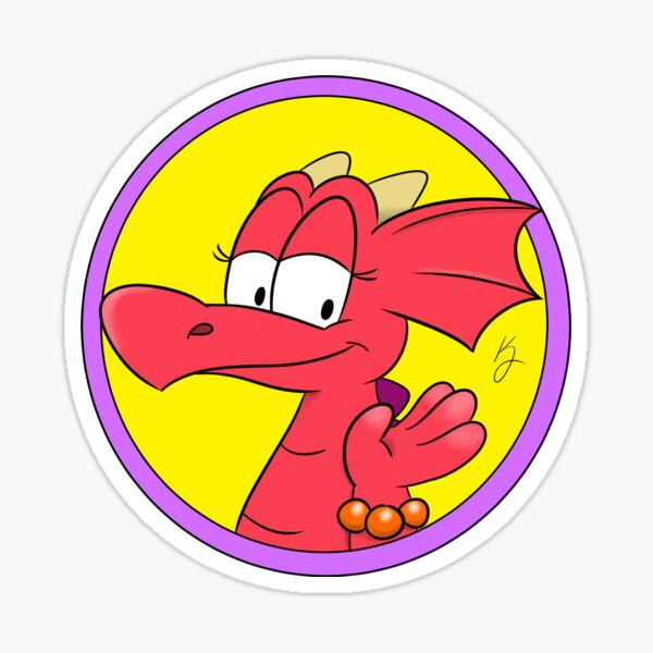 Cinder the Dragon Sticker