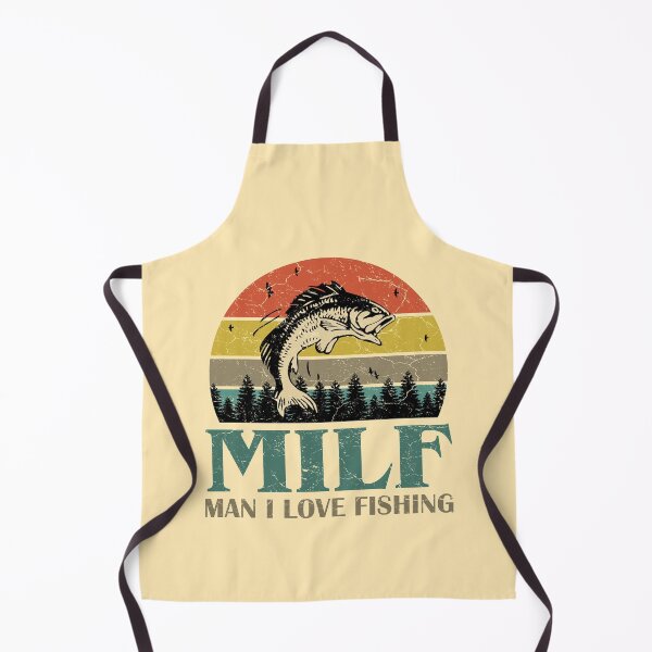 Item preview, MILF Man I Love Fishing Retro Vintage Sunset Funny Fishing Gift designed and sold by EvengoDesign89.