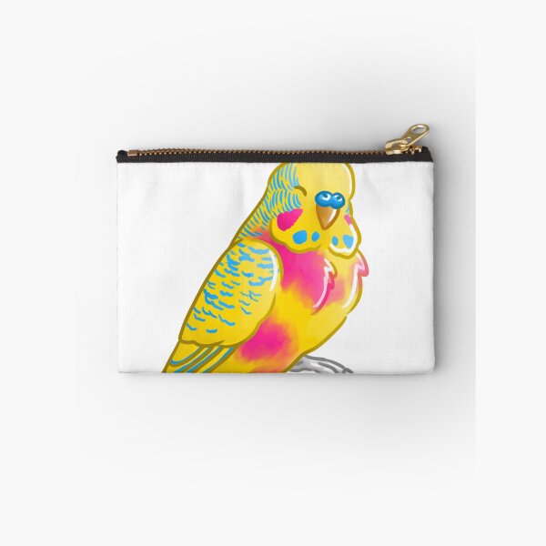 Item preview, Pansexual Pride Budgie designed and sold by AdoraBirdArt.