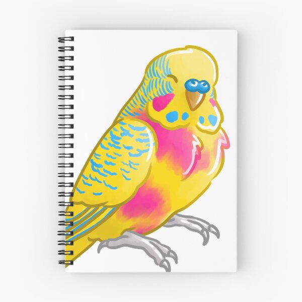 Item preview, Pansexual Pride Budgie designed and sold by AdoraBirdArt.