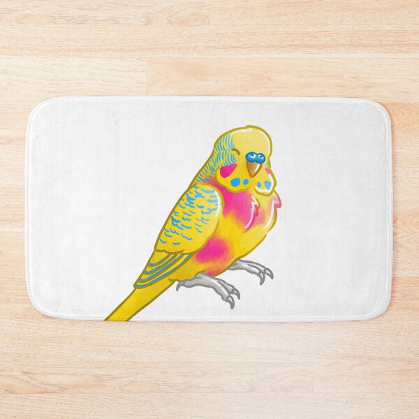 Item preview, Pansexual Pride Budgie designed and sold by AdoraBirdArt.