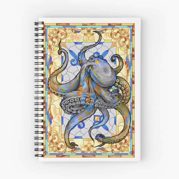 Item preview, Octopus on stained glass designed and sold by P-aws.