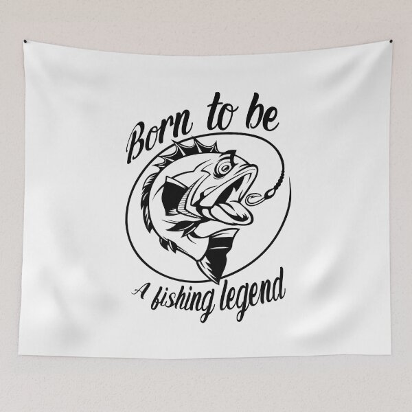 Item preview, Born To Be A Fishing Legend  designed and sold by AMINE  ★★★★★.