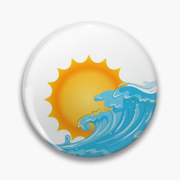 Item preview,  Sun behind a wave design designed and sold by Amalzaki.