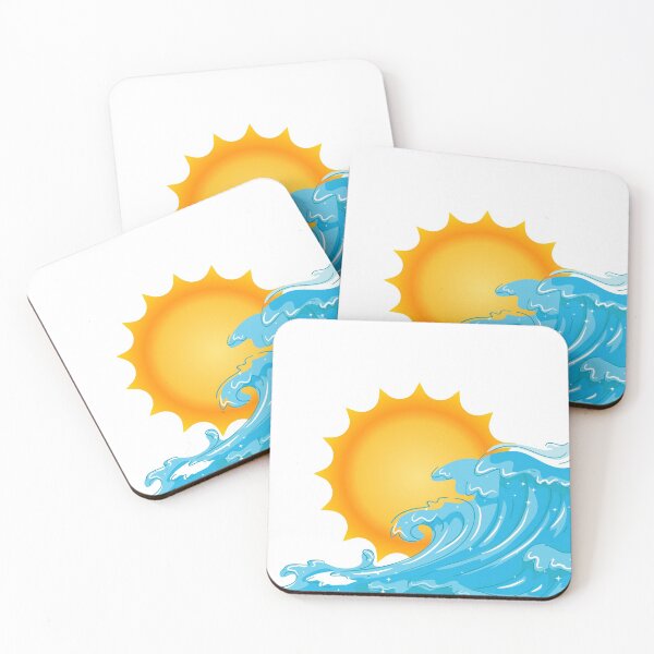 Item preview,  Sun behind a wave design designed and sold by Amalzaki.