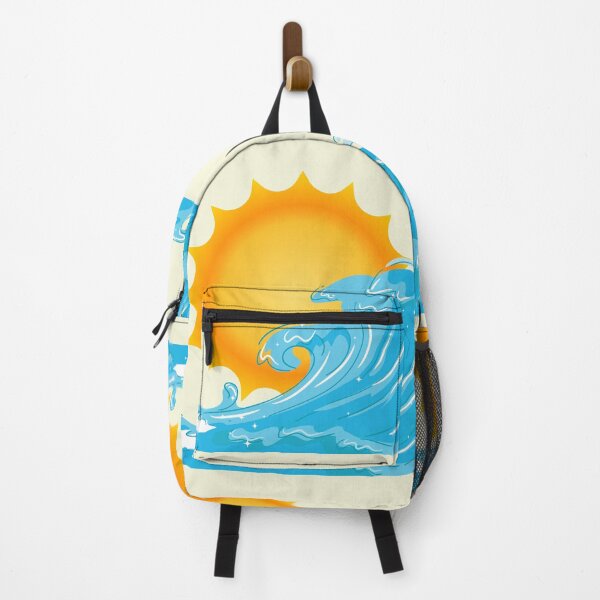 Item preview, Sun behind a wave design designed and sold by Amalzaki.