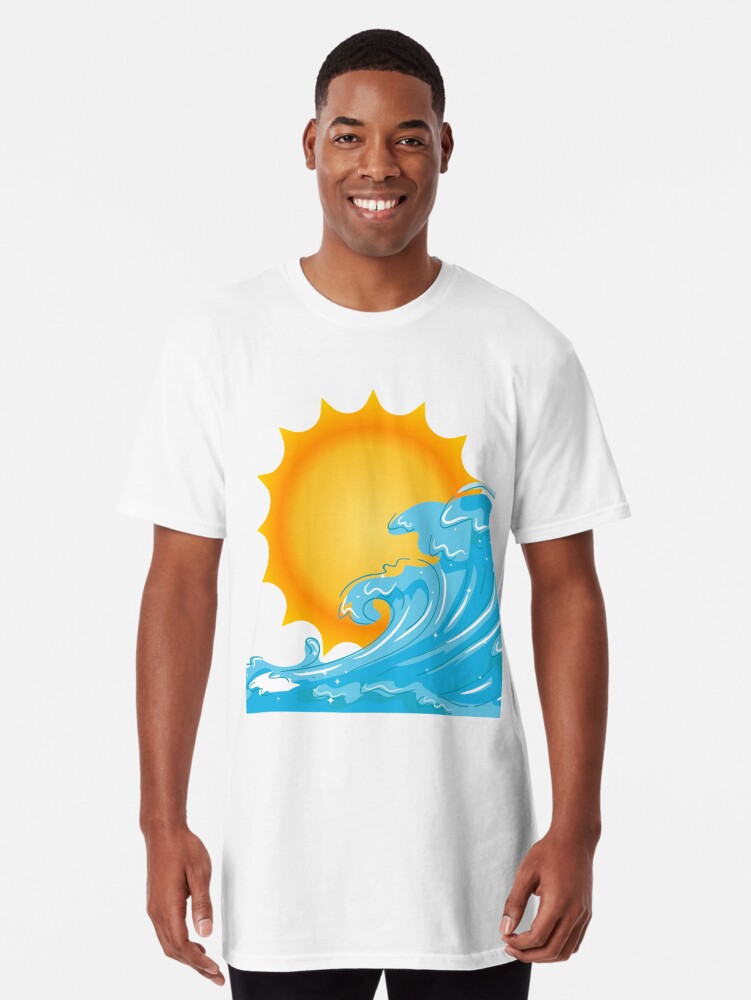 Mens Sun Shirt - Wave