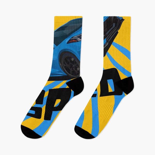 Item preview, blue sport car with yellow background designed and sold by nickardi.