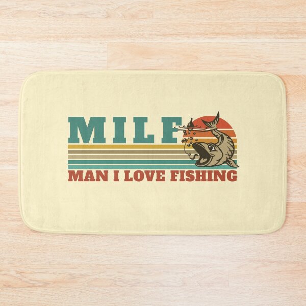 Item preview, MILF Man I Love Fishing Retro Vintage Sunset Funny Fishing Gift designed and sold by EvengoDesign89.