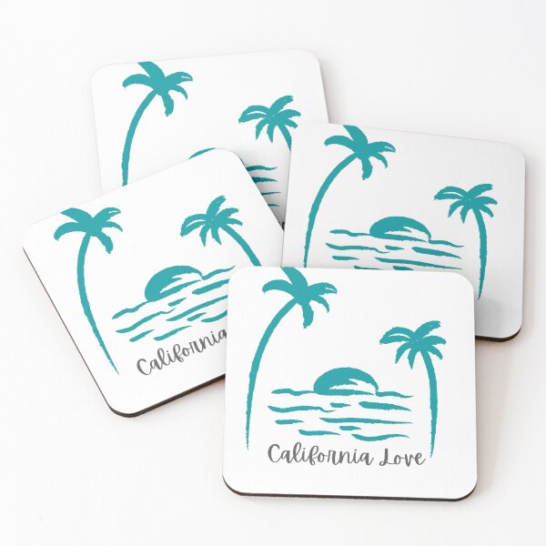 Item preview, California Love Blue Palm Tree Ocean Sunset designed and sold by elevated-aura.