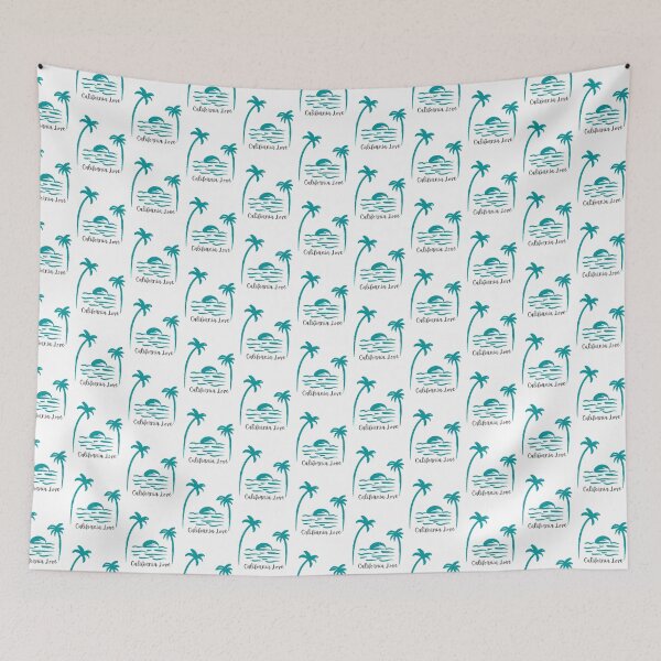 Item preview, California Love Blue Palm Tree Ocean Sunset designed and sold by elevated-aura.
