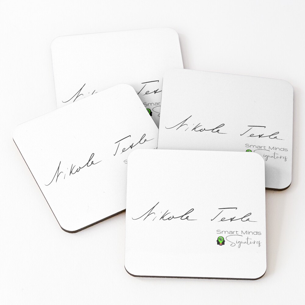 Signature Series Nikola Tesla Coasters (Set of 4)
