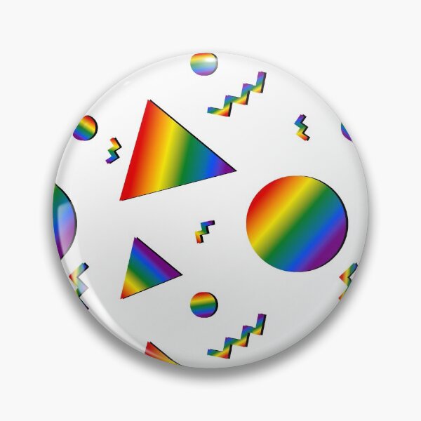 Aperçu de l'œuvre (Lumineux) Fierté arc-en-ciel rétro des années 90 créée et vendue par Beefleaf.