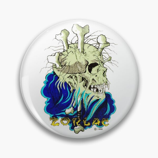 Item preview, Pushead Zorlac Skul 'n' Bones Skull designed and sold by Pus Fan.