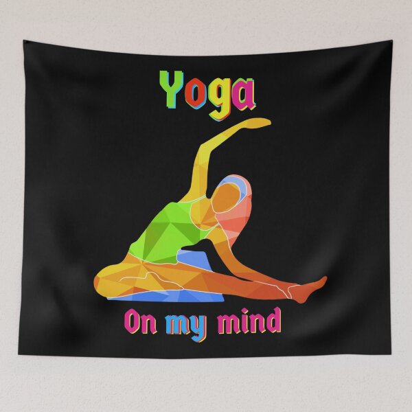 Item preview, Yoga on my mind Funny rainbow exercises designed and sold by Cool Store.