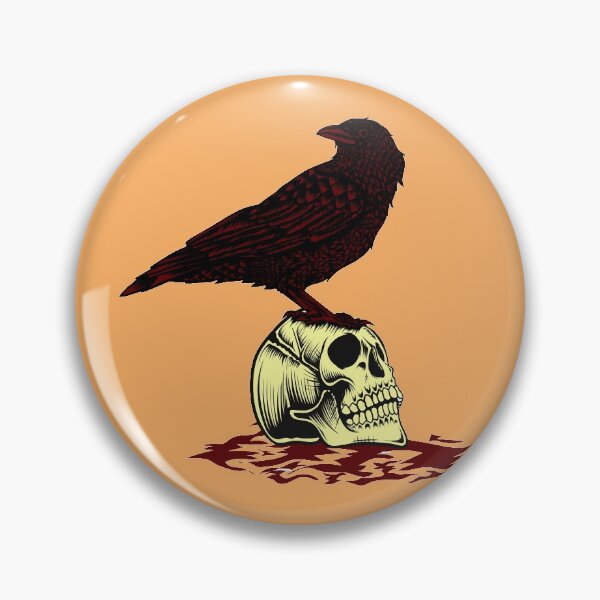 Item preview, Raven Bird Above Skull Head Shirt designed and sold by YSNbr.