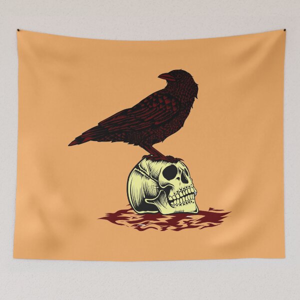 Item preview, Raven Bird Above Skull Head Shirt designed and sold by YSNbr.