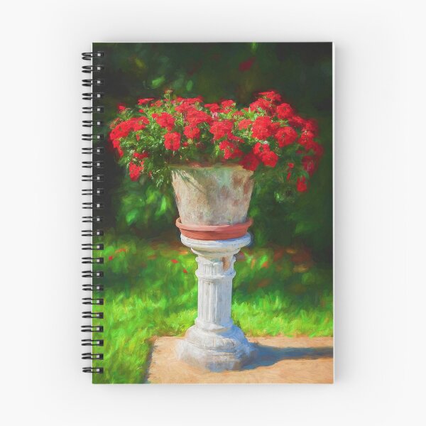 Item preview, Verbena, Red Verbena on Pedestal designed and sold by RichFrancoCars.