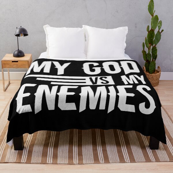 Item preview, Christian Quote: My God Vs My Enemies designed and sold by ChristianLife.