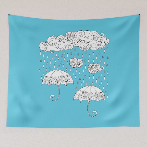 Item preview, Noncolored Fairytale Weather Forecast Print designed and sold by lissantee.