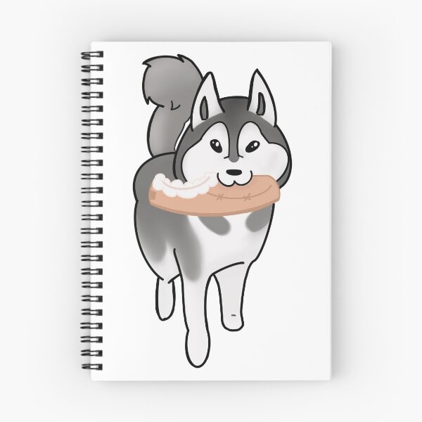 Item preview, Mischievous Husky Dog With Fluffy Slipper | Cute Misbehaving Puppy   designed and sold by juliuhhh.
