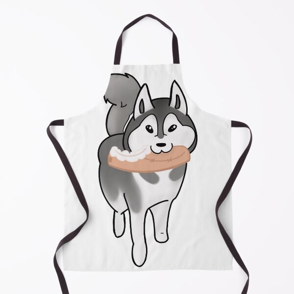 Item preview, Mischievous Husky Dog With Fluffy Slipper | Cute Misbehaving Puppy designed and sold by juliuhhh.