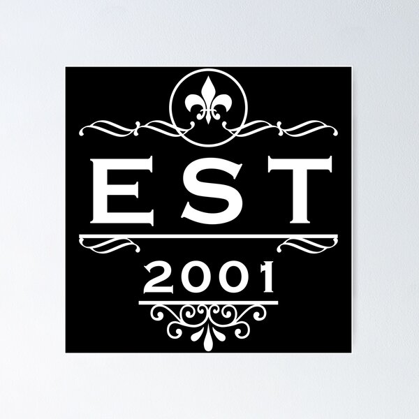 Item preview, Established 2001 designed and sold by Fives55.
