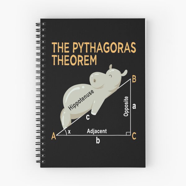 Item preview, Funny Pythagoras - Hypotenuse aka Hippotenuse | math jokes designed and sold by Petra Becker.