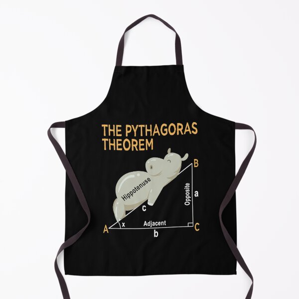 Item preview, Funny Pythagoras - Hypotenuse aka Hippotenuse | math jokes designed and sold by Petra Becker.