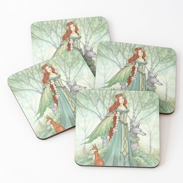 Woodland Guardians Coasters (Set of 4)