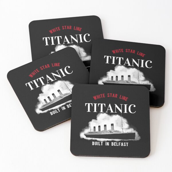 Item preview, Copy of White Star Line Titanic 1912 Built In Belfast on black designed and sold by SheaHMC.