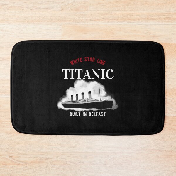 Item preview, Copy of White Star Line Titanic 1912 Built In Belfast on black designed and sold by SheaHMC.