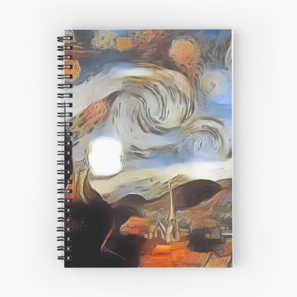 Item preview, AI Art No.1 - The Starry Night as The Persistence of Memory designed and sold by a-initiative.
