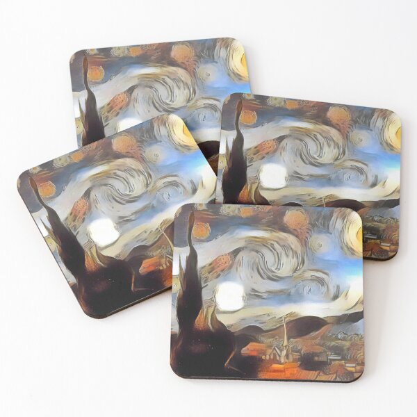 Item preview, AI Art No.1 - The Starry Night as The Persistence of Memory designed and sold by a-initiative.