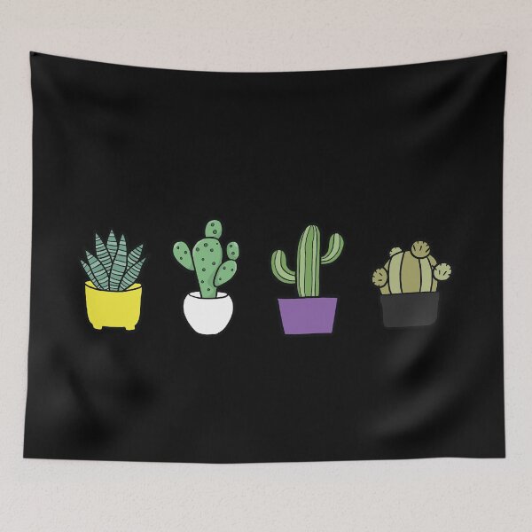 Item preview, Non Binary Cactus Set Gift, Proud Nonbinary, Non binary Gender Identity Pride, NonBinary Couple Matching Non-binary LGBT+ designed and sold by ArtsyloShop.