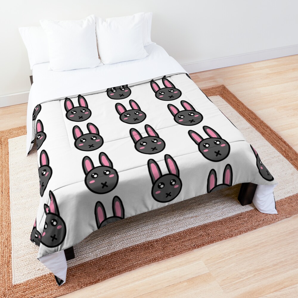 grey bunny comforter