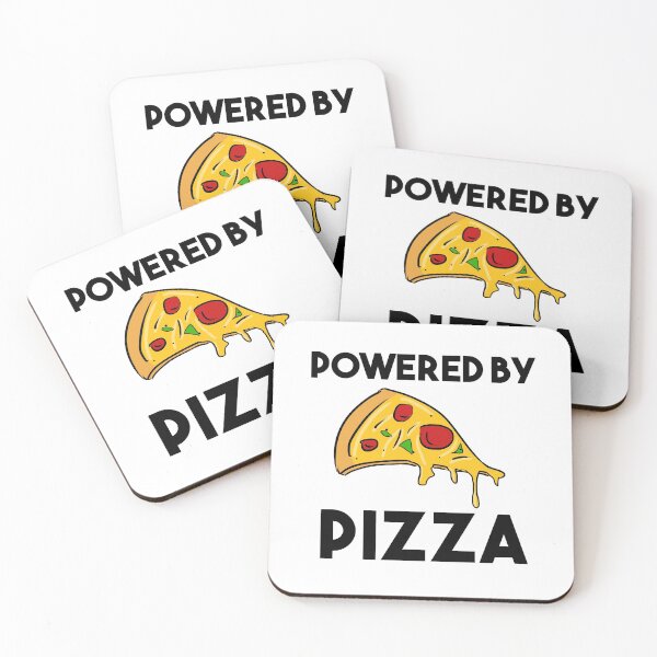 Item preview, Powered By Pizza, Cool Pizza Lover Gift designed and sold by GoldenGerrari.