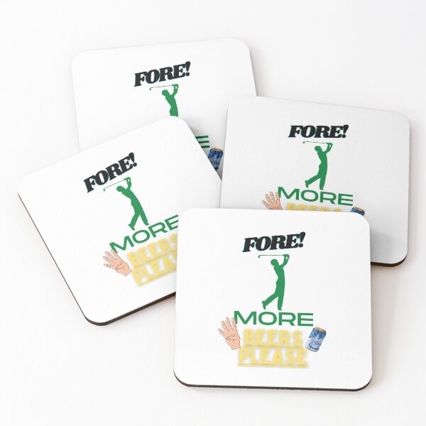 Item preview, FORE! MORE BEERS PLEASE - Golf Beer Sports! designed and sold by MassiveArtist.