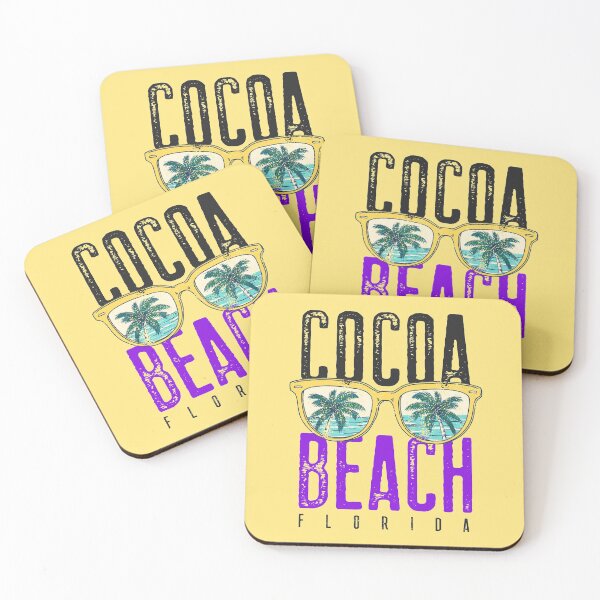 Item preview, Cocoa Beach Florida Shirts and Gifts Palm Trees Retro Souvenir Florida designed and sold by HappyLime.