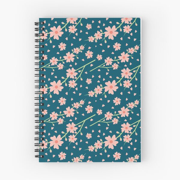 Item preview, Blue sakura flower pattern designed and sold by DailyKalos.