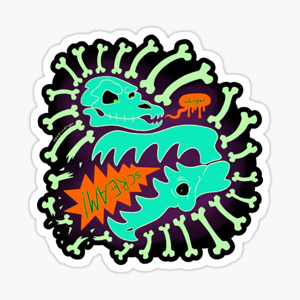 whisper SCREAM Sticker