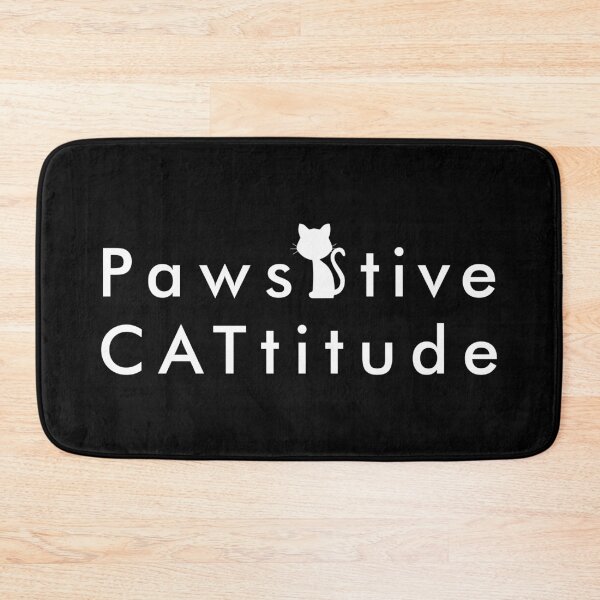 Item preview, Cat joke pawsitive cattitude designed and sold by Asa-design.
