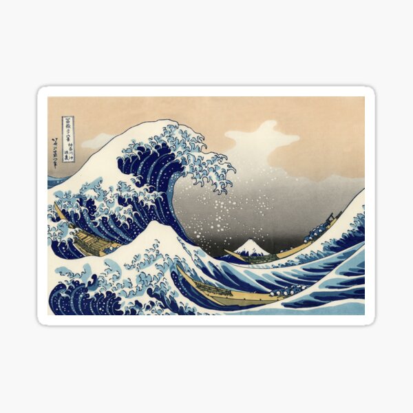 Aperçu de l'œuvre Hokusai (1760-1849) "La grande vague au large de Kanagawa" créée et vendue par Alexandra Dahl.