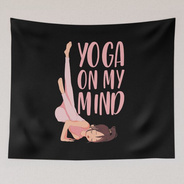 Item preview, Yoga On My Mind - pink designed and sold by crazycollective.
