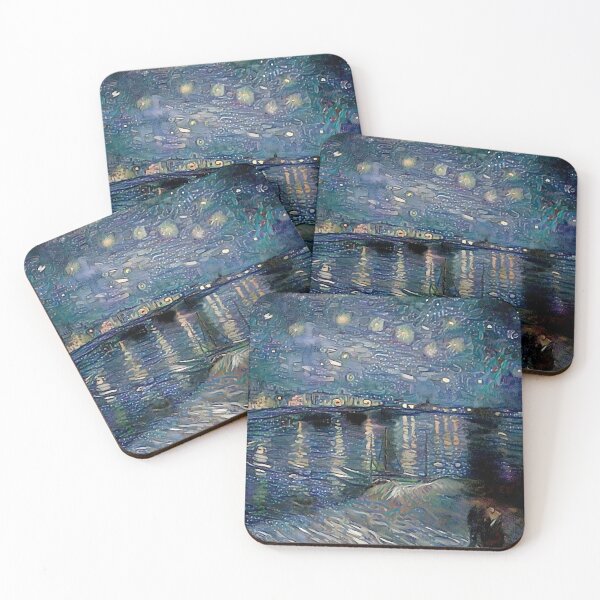 Item preview, AI Art No.6 - The Starry Night over the Rhone as Portrait of Emilie Floge designed and sold by a-initiative.
