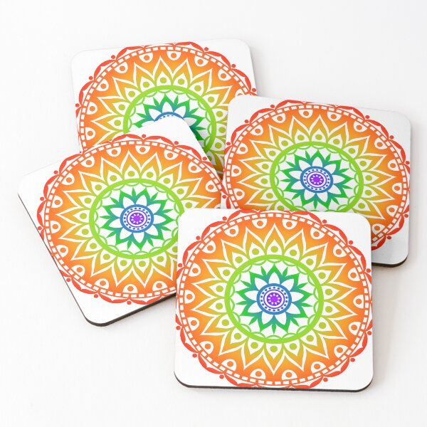 Item preview, Rainbow Mandala designed and sold by Paintedgypsy.